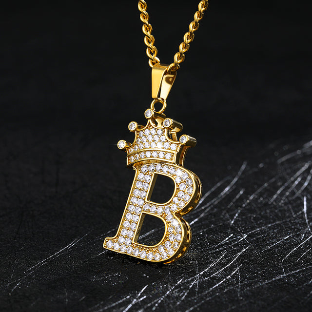 Zircon Alphabet Necklace